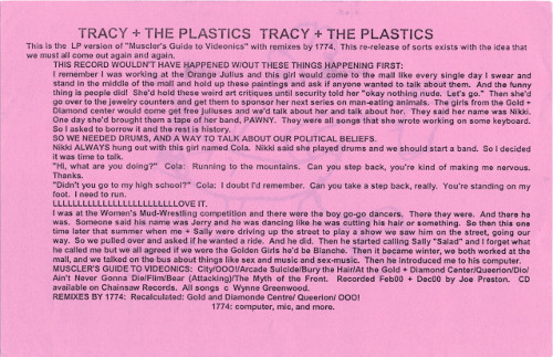 Tracy + The Plastics - Muscler's Guide To Videonics | Thin The Herd (TTH 08) - 3