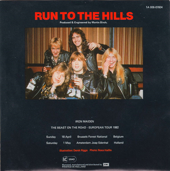 Iron Maiden - Run To The Hills | EMI (1A 006-07604) - 2