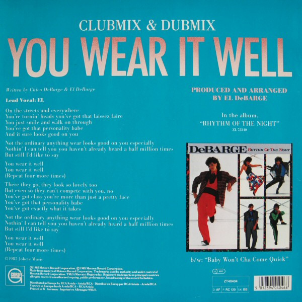 El DeBarge With DeBarge - You Wear It Well | Gordy (ZT 40404) - 2 El DeBarge With DeBarge - You Wear It Well | Gordy (ZT 40404) - 2