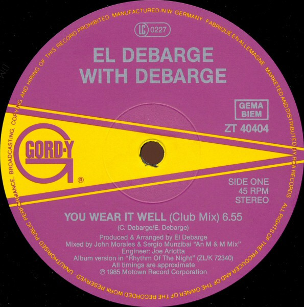El DeBarge With DeBarge - You Wear It Well | Gordy (ZT 40404) - 3 El DeBarge With DeBarge - You Wear It Well | Gordy (ZT 40404) - 3