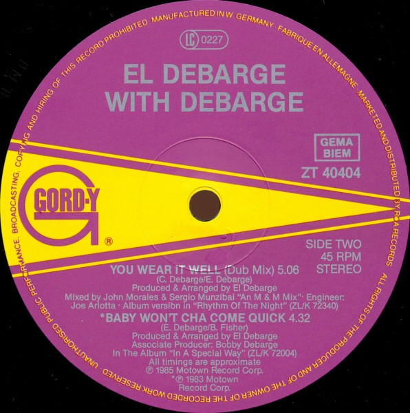El DeBarge With DeBarge - You Wear It Well | Gordy (ZT 40404) - 4 El DeBarge With DeBarge - You Wear It Well | Gordy (ZT 40404) - 4