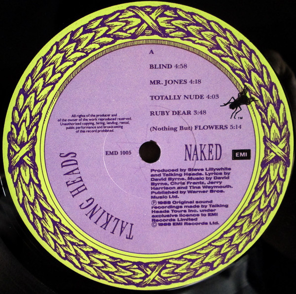 Talking Heads - Naked | EMI (EMD 1005) - 3