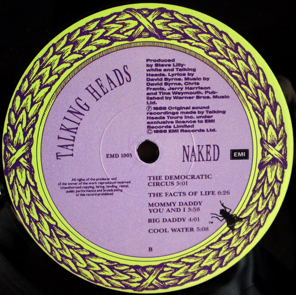 Talking Heads - Naked | EMI (EMD 1005) - 4