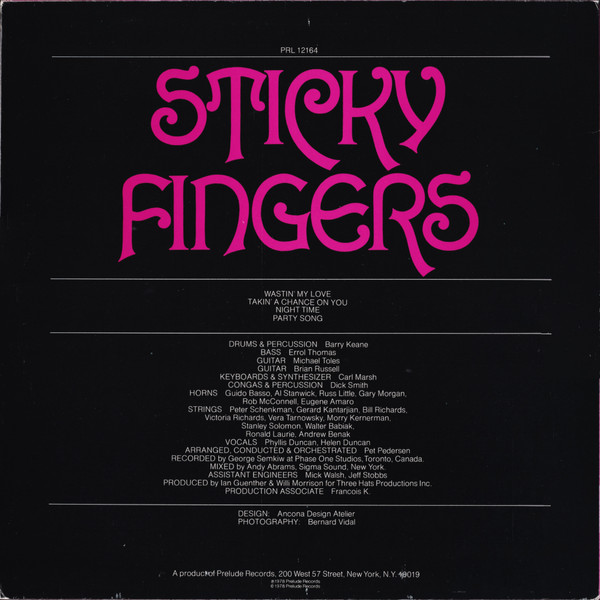 Sticky Fingers - Sticky Fingers | Prelude Records (PRL 12164) - 2