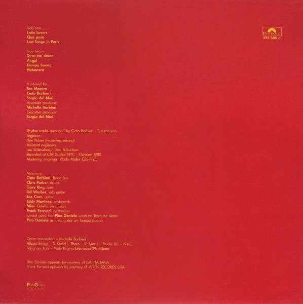 Gato Barbieri - Apasionado | Polydor (815 585-1)