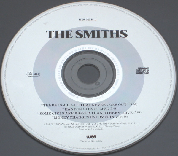 The Smiths - There Is A Light That Never Goes Out CD | WEA (4509 91345-2) - 4