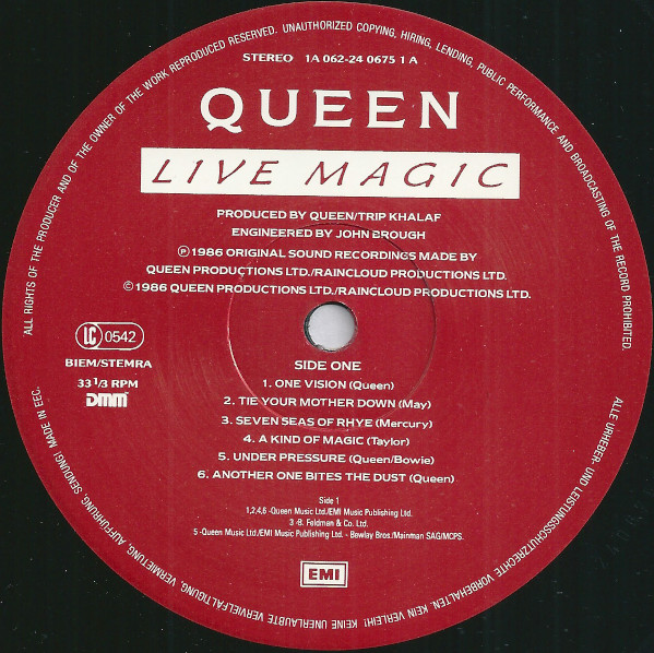 Queen - Live Magic | EMI (24 0675 1) - 4