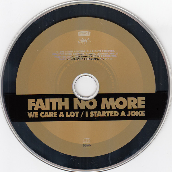 Faith No More - We Care A Lot / I Started A Joke | Slash (570347-2) - 3