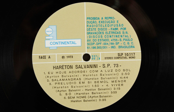 Hareton Salvanini - S.P. 73 | Mr Bongo (MRBLP137) - 3 Hareton Salvanini - S.P. 73 | Mr Bongo (MRBLP137) - 3