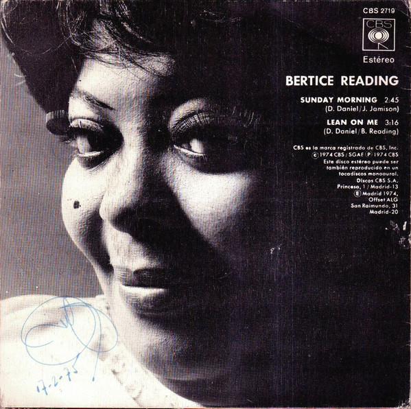 Bertice Reading - Sunday Morning | CBS (CBS 2719) - 2