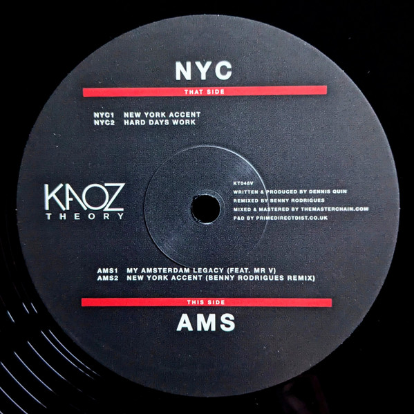 Dennis Quin - NYC AMS | Kaoz Theory (KT048V) - 2