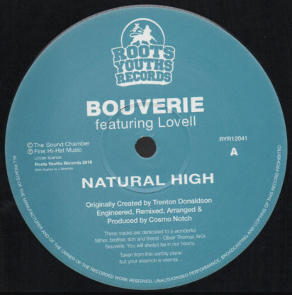Bouverie Featuring Lovell - Natural High | Roots Youths Records (RYR12041) - main