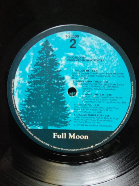 Chicago - Chicago 16 | Full Moon (9 23689-1) - 4