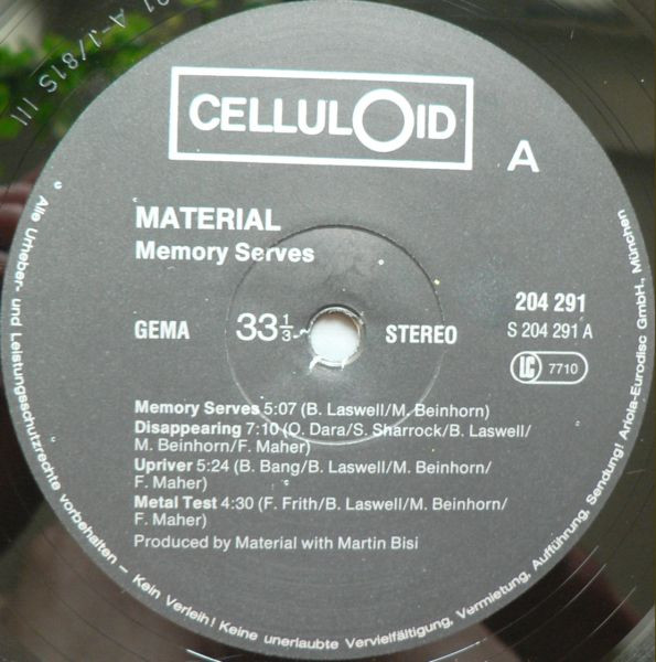 Material - Memory Serves | Celluloid (204 291) - 3