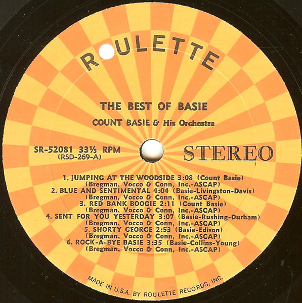 Count Basie Orchestra - The Best Of Basie | Roulette (SR 52081) - 3 Count Basie Orchestra - The Best Of Basie | Roulette (SR 52081) - 3
