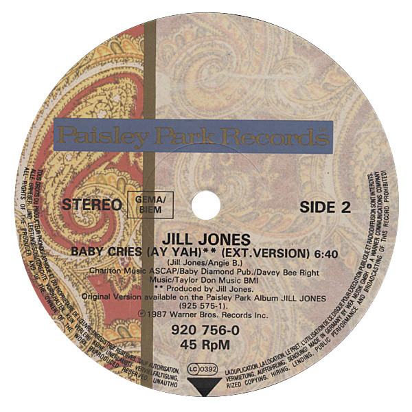 Jill Jones - G-Spot (Extended Version) | Paisley Park (920 756-0) - 4