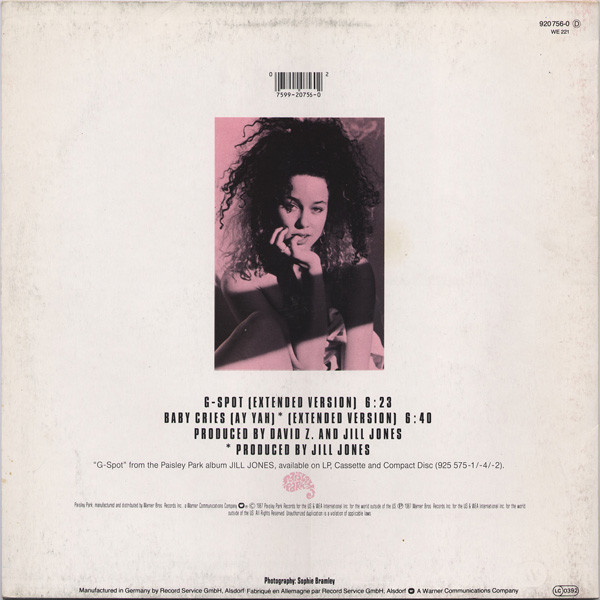 Jill Jones - G-Spot (Extended Version) | Paisley Park (920 756-0) - 2
