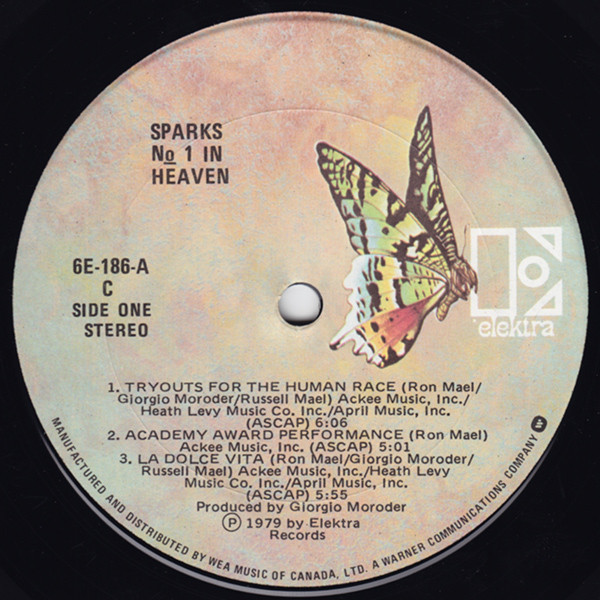 Sparks - No. 1 In Heaven [Vinyl] | Elektra (6E-186) - 3