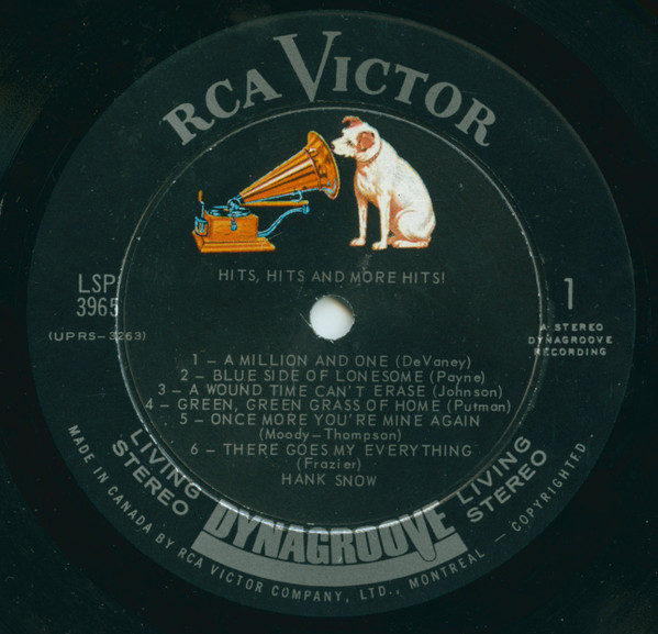 Hank Snow - Hits, Hits & More Hits | RCA Victor (LSP-3965) - 3