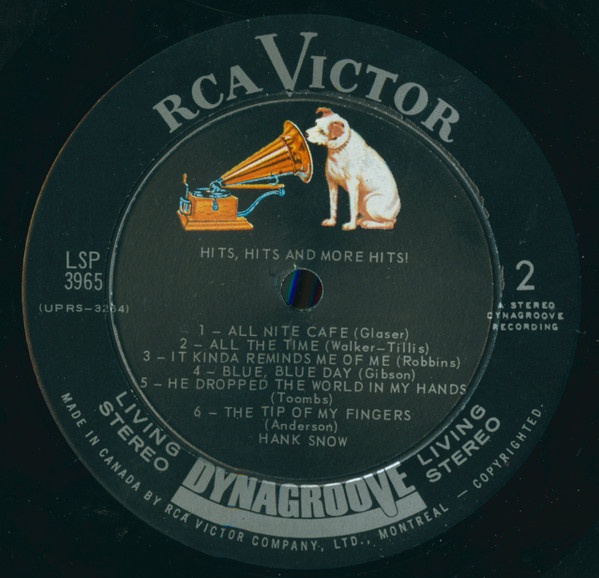 Hank Snow - Hits, Hits & More Hits | RCA Victor (LSP-3965) - 4