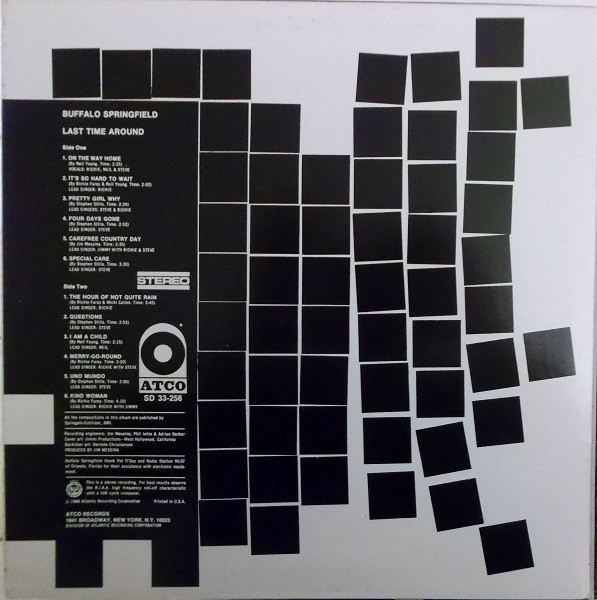 Buffalo Springfield - Last Time Around | ATCO Records (SD 33-256) - 3