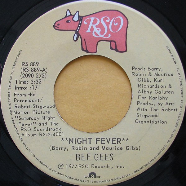 Bee Gees - Night Fever | RSO (RS 889)