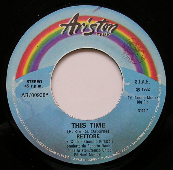 Rettore - This Time | Ariston Music (AR/00938) - 3 Rettore - This Time | Ariston Music (AR/00938) - 3