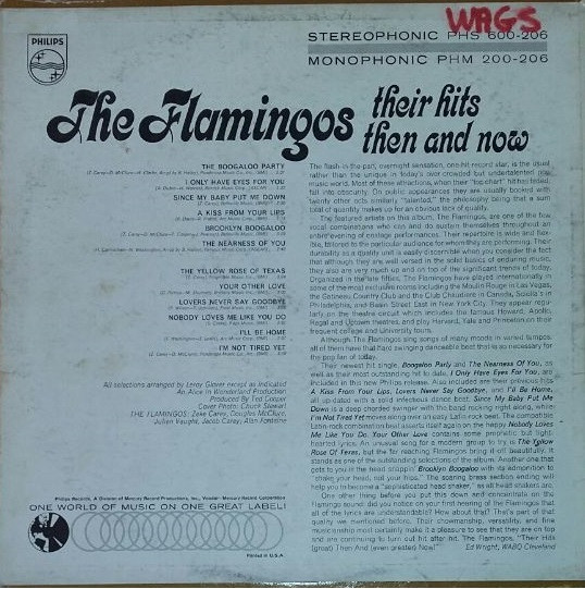 The Flamingos - Their Hits Then And Now [Vinyl] | Philips (PHM 200-206) - 2