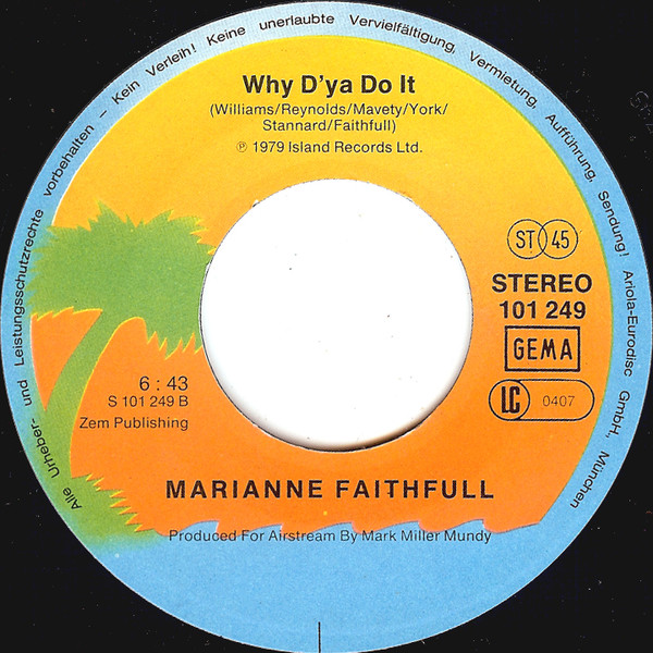 Marianne Faithfull - Broken English | Island Records (101 249) - 4