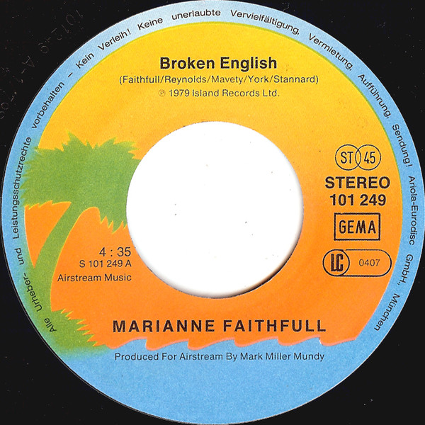 Marianne Faithfull - Broken English | Island Records (101 249) - 3