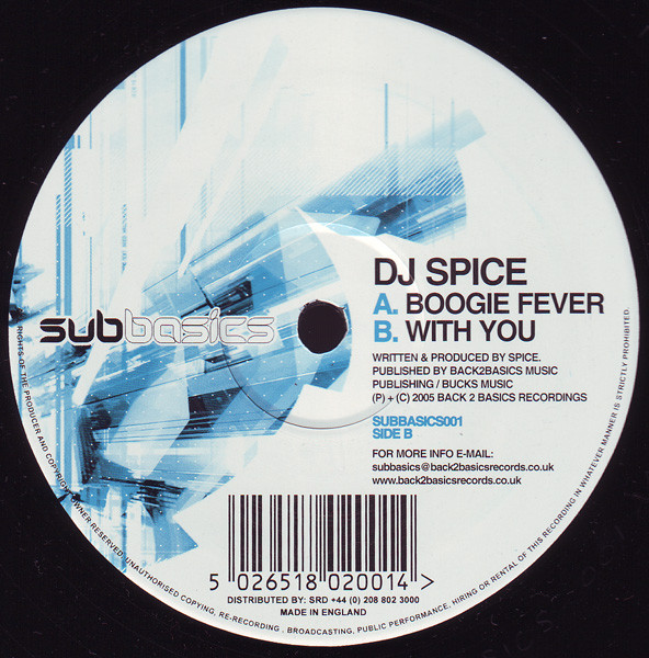 DJ Spice - Boogie Fever / With You | Sub Basics (SUBBASICS001) - 3