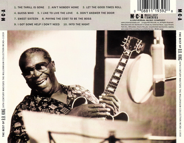 B.B. King - The Best Of B.B. King [CD] | MCA Records (MCAD-11939) - 2