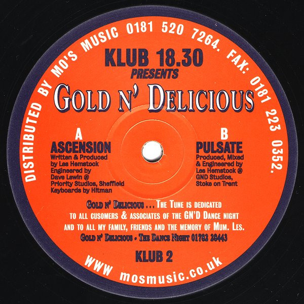 Gold 'n' Delicious - Ascension / Pulsate | Klub 18.30 (KLUB 2) - main Gold 'n' Delicious - Ascension / Pulsate | Klub 18.30 (KLUB 2) - main