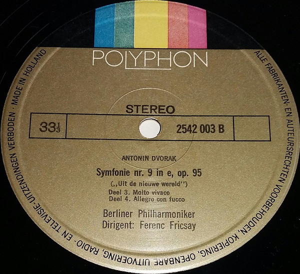 Antonín Dvořák - Opus 95 - Symfonie No.9 In E "Uit De Nieuwe Wereld" | Polyphon (2542 003) - 4
