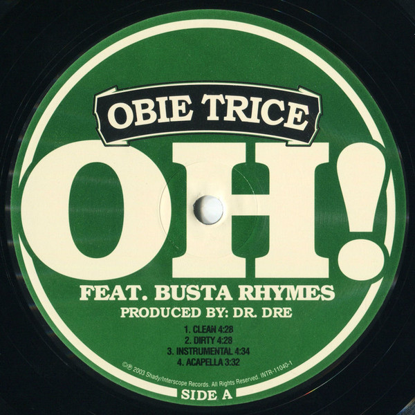 Obie Trice Feat. Busta Rhymes - Oh! | Shady Records (INTR-11040-1) - 2 Obie Trice Feat. Busta Rhymes - Oh! | Shady Records (INTR-11040-1) - 2