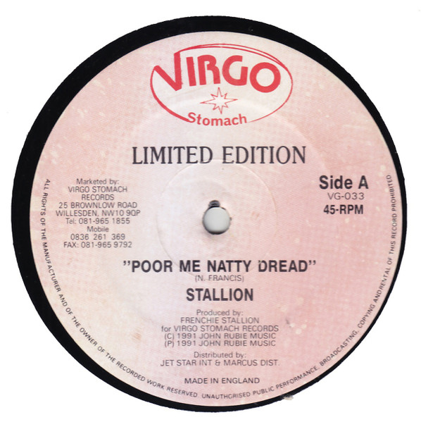 Stallion - Poor Me Natty Dread | Virgo Stomach (VG033) - 3