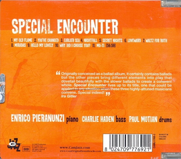 Enrico Pieranunzi , Charlie Haden , Paul Motian - Special Encounter | C.A.M. Jazz (CAMJ 7769-2) - 4