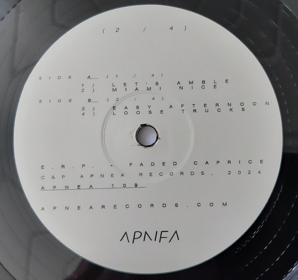 E.R.P. - Faded Caprice | Apnea (APNEA 109) - 3