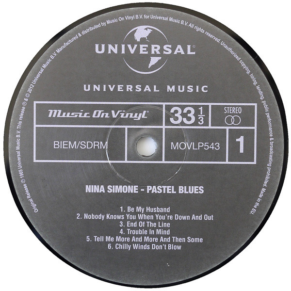 Nina Simone - Pastel Blues | Music On Vinyl (MOVLP543) - 3