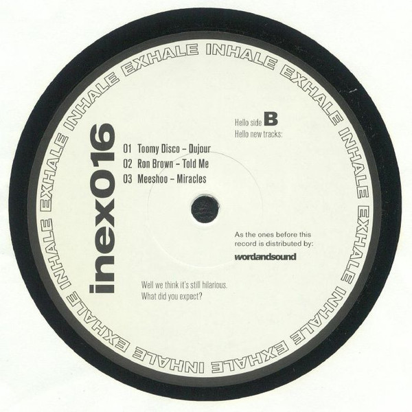 Various - inex016 | Inhale Exhale Records (inex016) - 2