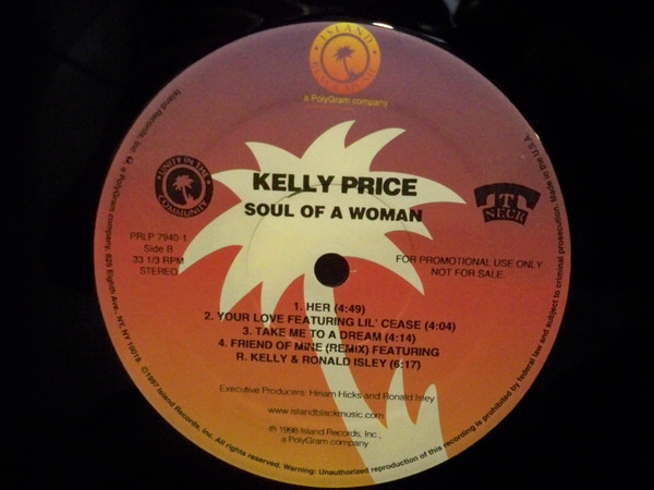 Kelly Price - Soul Of A Woman | Island Black Music (PRLP 7940-1) - 3 Kelly Price - Soul Of A Woman | Island Black Music (PRLP 7940-1) - 3