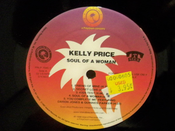 Kelly Price - Soul Of A Woman | Island Black Music (PRLP 7940-1) - 2 Kelly Price - Soul Of A Woman | Island Black Music (PRLP 7940-1) - 2