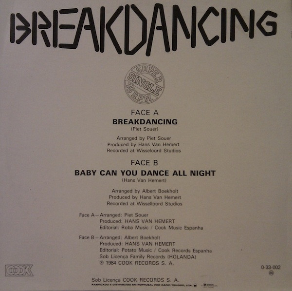 Electric Boogiemen - Breakdancing | Cook (0-33-002) - 2