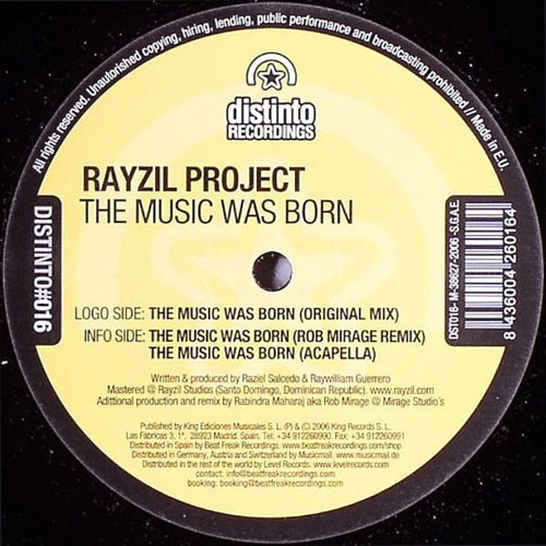 Rayzil Project - The Music Was Born | Distinto Recordings (DST016)