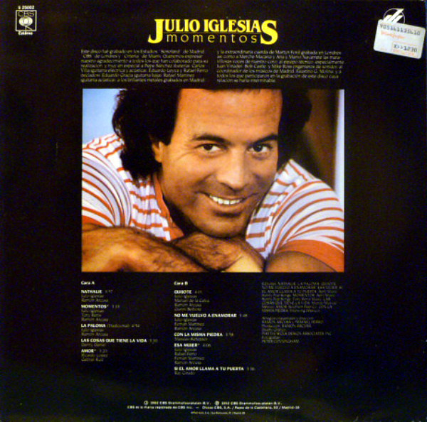 Julio Iglesias - Momentos | CBS (S 25002) - 4