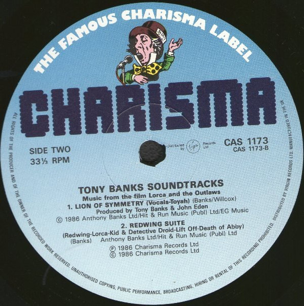 Tony Banks - Soundtracks | Charisma (CAS 1173) - 4 Tony Banks - Soundtracks | Charisma (CAS 1173) - 4