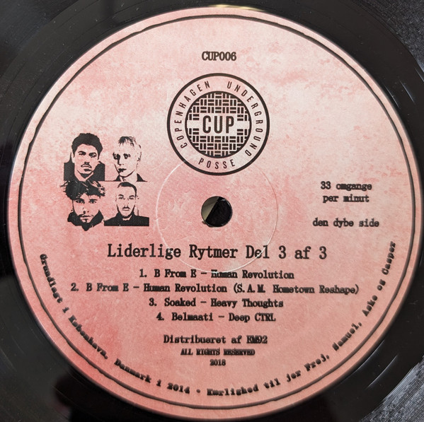 Various - Liderlige Rytmer Del 3 af 3 | Copenhagen Underground Posse (CUP006) - main