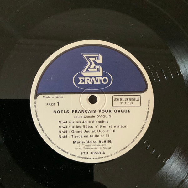 Louis-Claude Daquin , Jean-François Dandrieu - Marie-Claire Alain - Noëls Français Pour Orgue | Erato (STU 70563) - 2