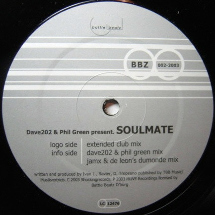 Dave 202 & Phil Green Present. Soulmate - Moments Of Silence | Battle Beatz (BBZ 002-2003) - 2