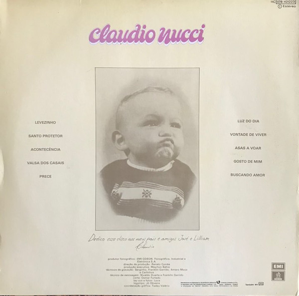 Claudio Nucci - Claudio Nucci | Odeon (11C 078-421223) - 2